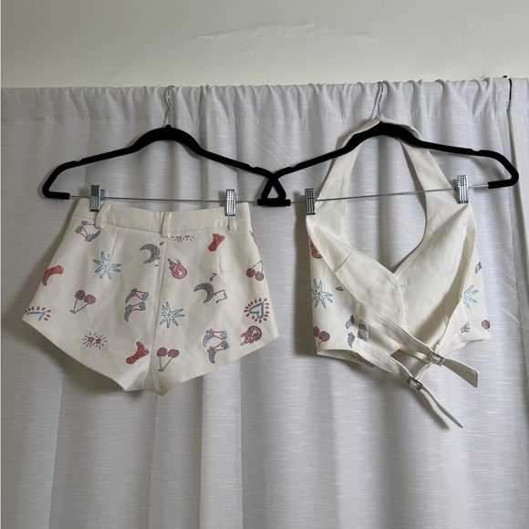 Nasty Gal Rhinestone Western Vest & Shorts Festival Stagecoach Outfit | Size 2 - Picture 7 of 17